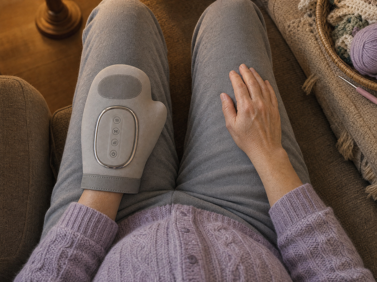 Relief Cabinet hand massager — use3